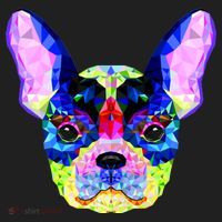 French Bulldog Geometric Beanie thumb 2