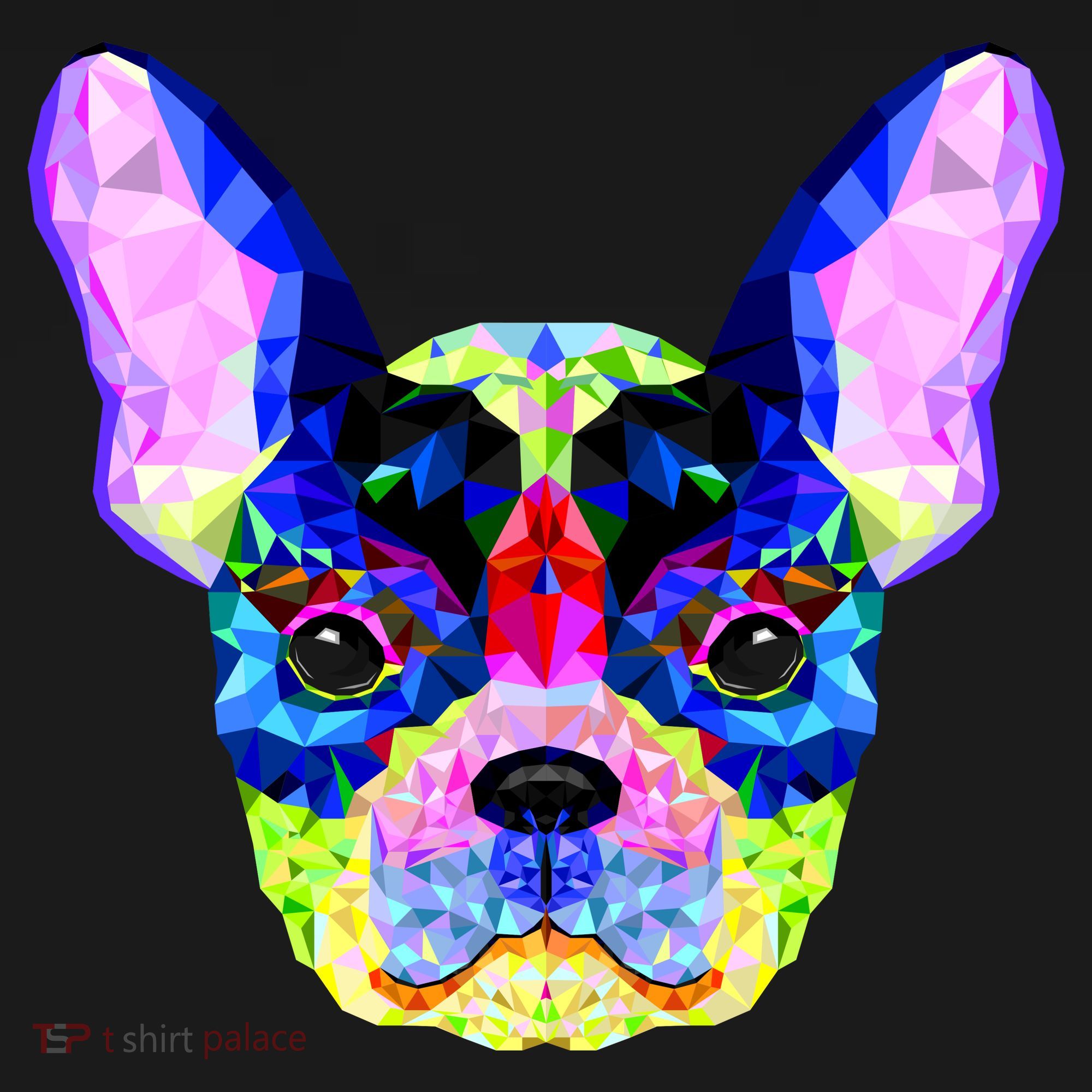 French Bulldog Geometric Pajama Set