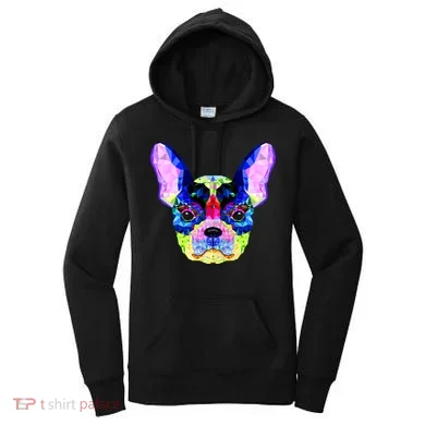 French Bulldog Geometric Women's Hoodie