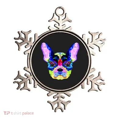 French Bulldog Geometric Ornament