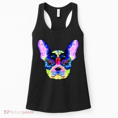 French Bulldog Geometric Women's Tank Top