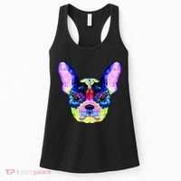 French Bulldog Geometric Women's Tank Top thumb 0