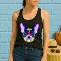 French Bulldog Geometric Women's Tank Top thumb 2