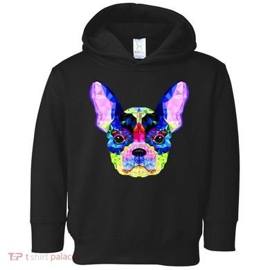 French Bulldog Geometric Toddler Hoodie