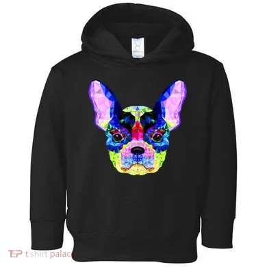 French Bulldog Geometric Toddler Hoodie