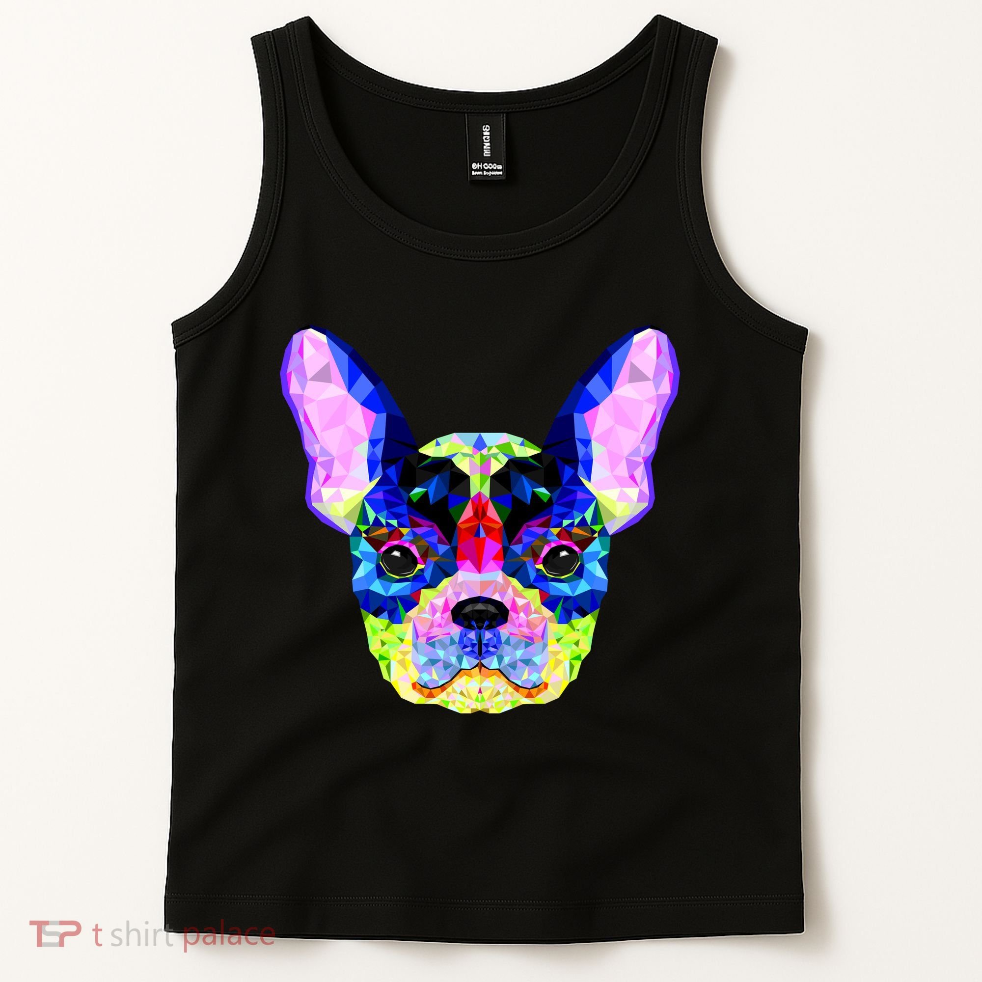 French Bulldog Geometric Tank Top