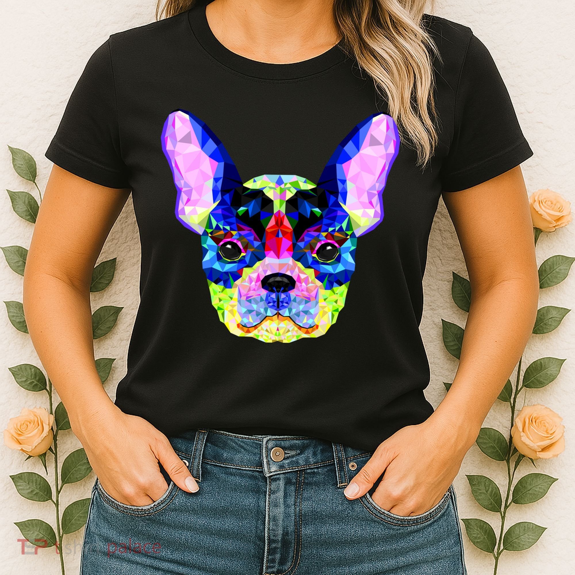 French Bulldog Geometric Women's T-Shirt