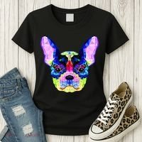 French Bulldog Geometric Women's T-Shirt thumb 3