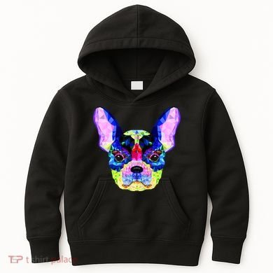 French Bulldog Geometric Kids Hoodie