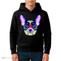 French Bulldog Geometric Kids Hoodie thumb 4