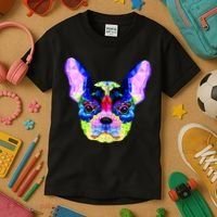 French Bulldog Geometric Kids T-Shirt thumb 3