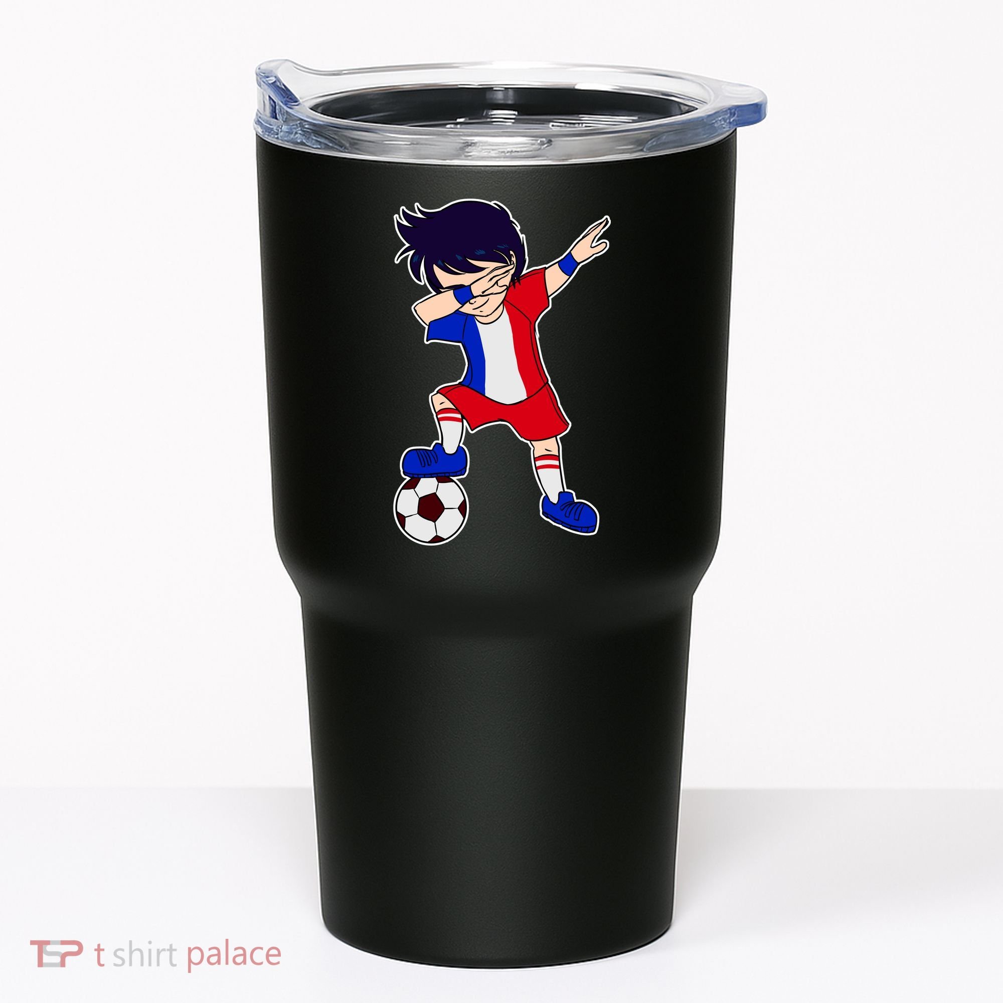 French Dabbing Soccer Boy France Tumbler