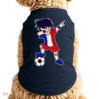 French Dabbing Soccer Boy France Doggie Tank thumb 0