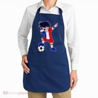 French Dabbing Soccer Boy France Apron thumb 2