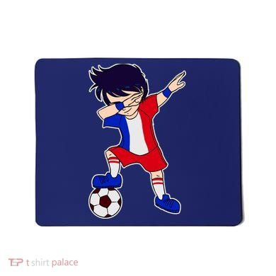 French Dabbing Soccer Boy France Mousepad