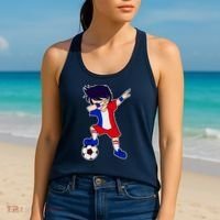 French Dabbing Soccer Boy France Women's Tank Top thumb 2