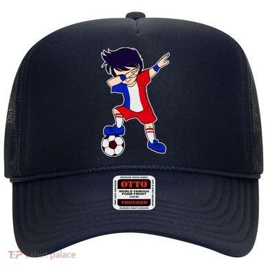 French Dabbing Soccer Boy France Hat
