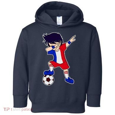 French Dabbing Soccer Boy France Toddler Hoodie