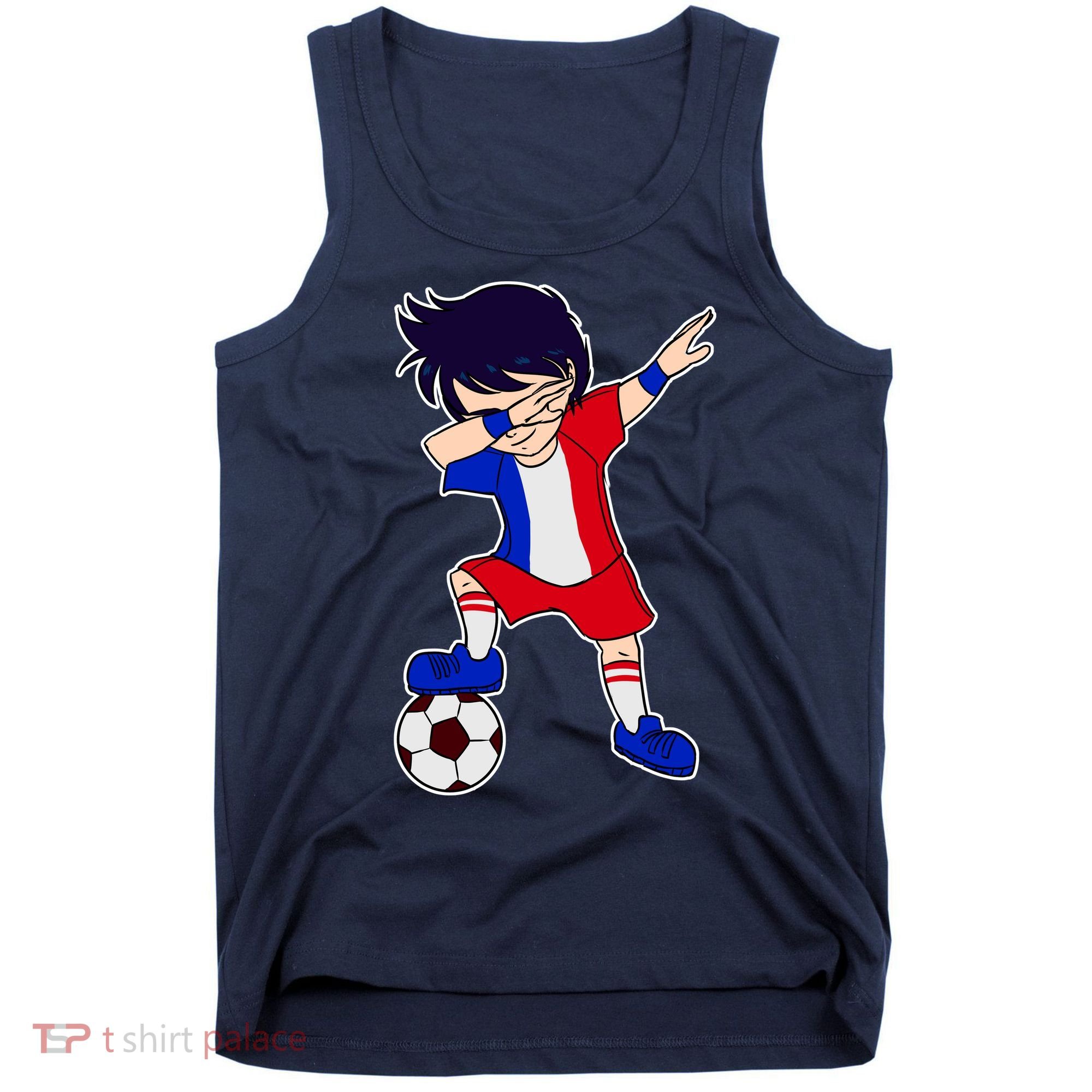 French Dabbing Soccer Boy France Tank Top
