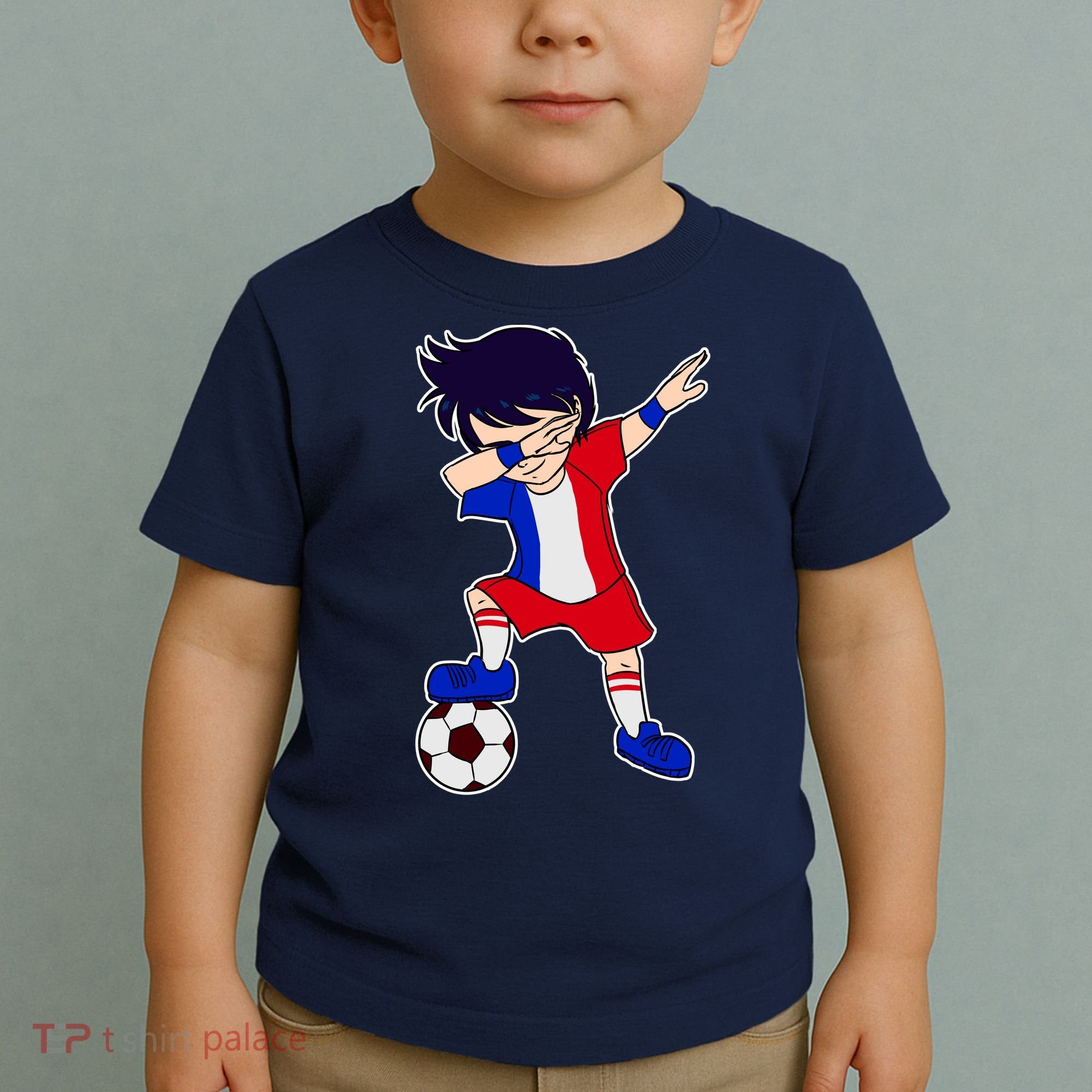 French Dabbing Soccer Boy France Toddler T-Shirt