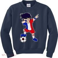 French Dabbing Soccer Boy France Kids Sweatshirt thumb 0