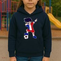 French Dabbing Soccer Boy France Kids Hoodie thumb 3