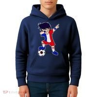 French Dabbing Soccer Boy France Kids Hoodie thumb 4