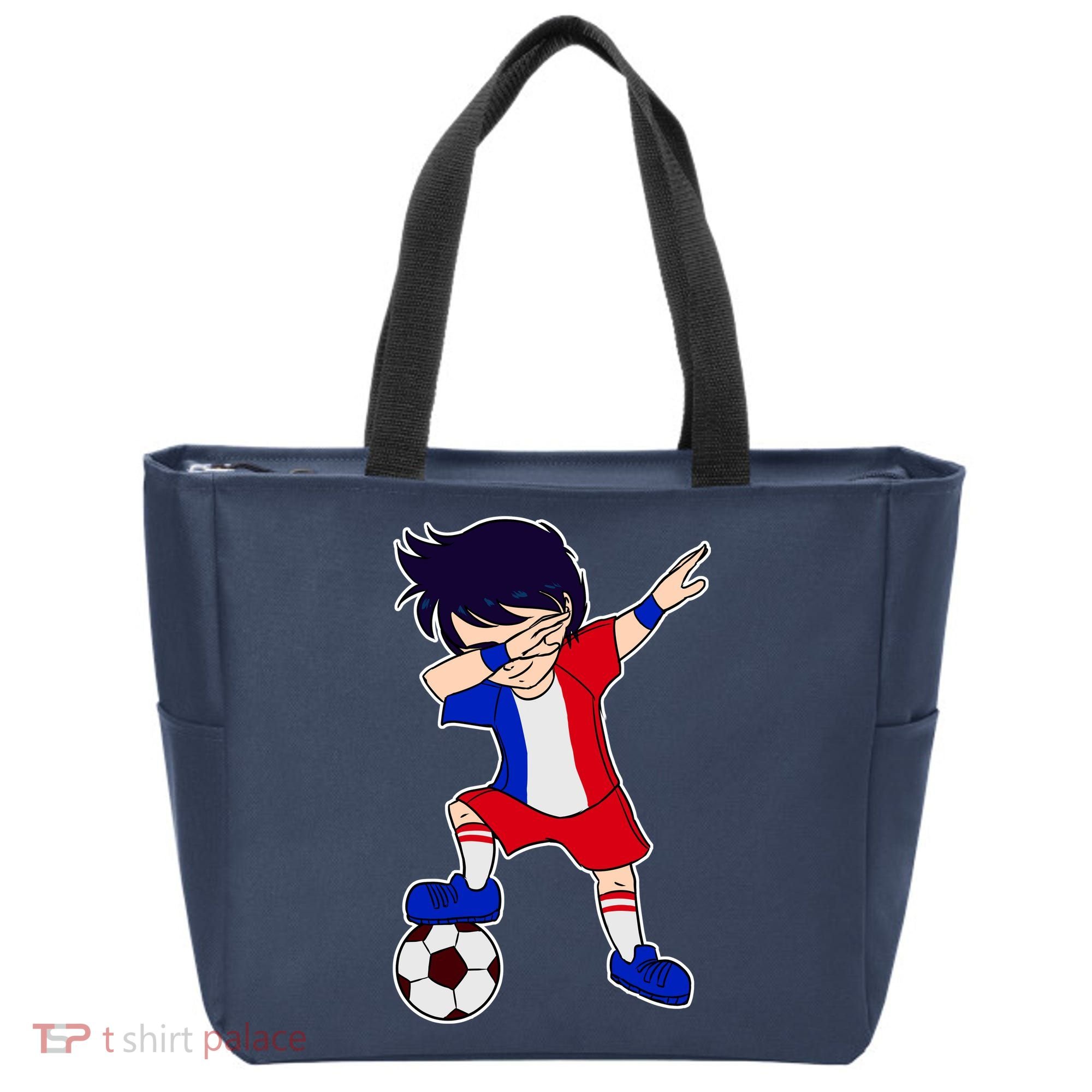 French Dabbing Soccer Boy France Tote Bag
