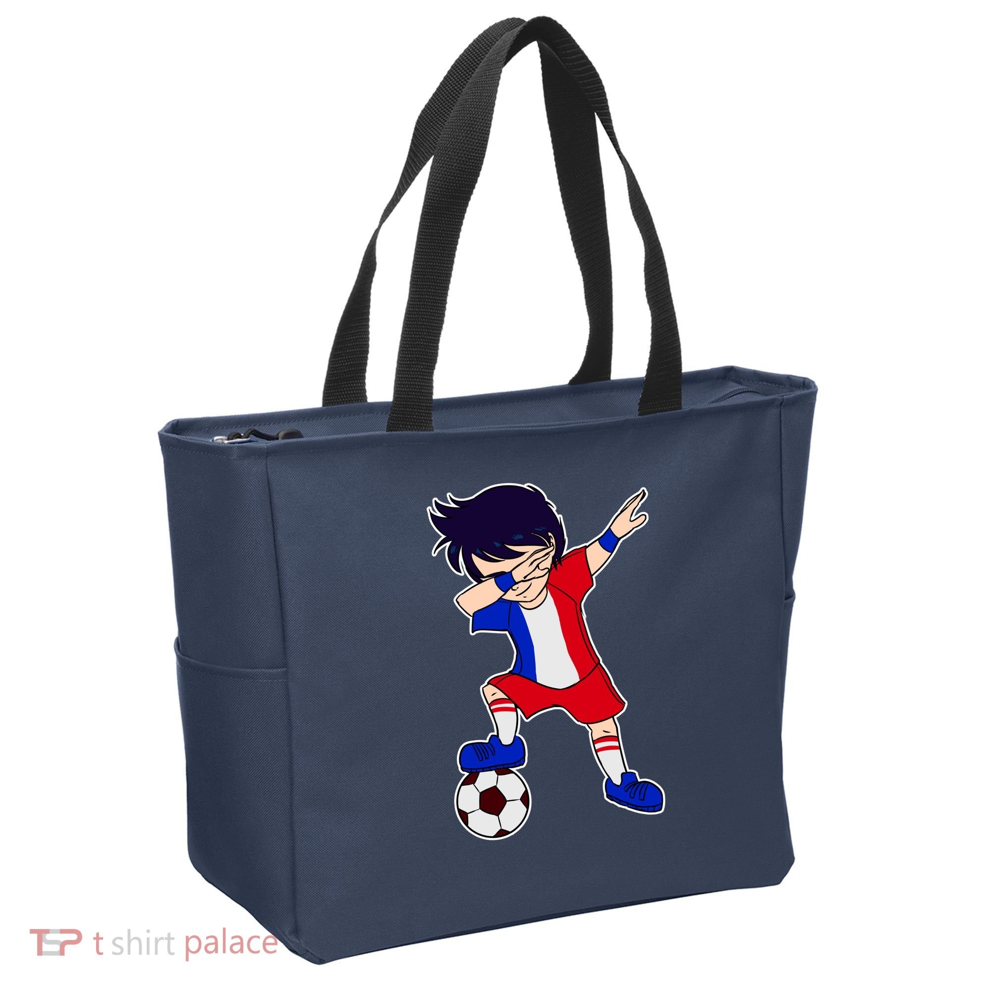 French Dabbing Soccer Boy France Tote Bag