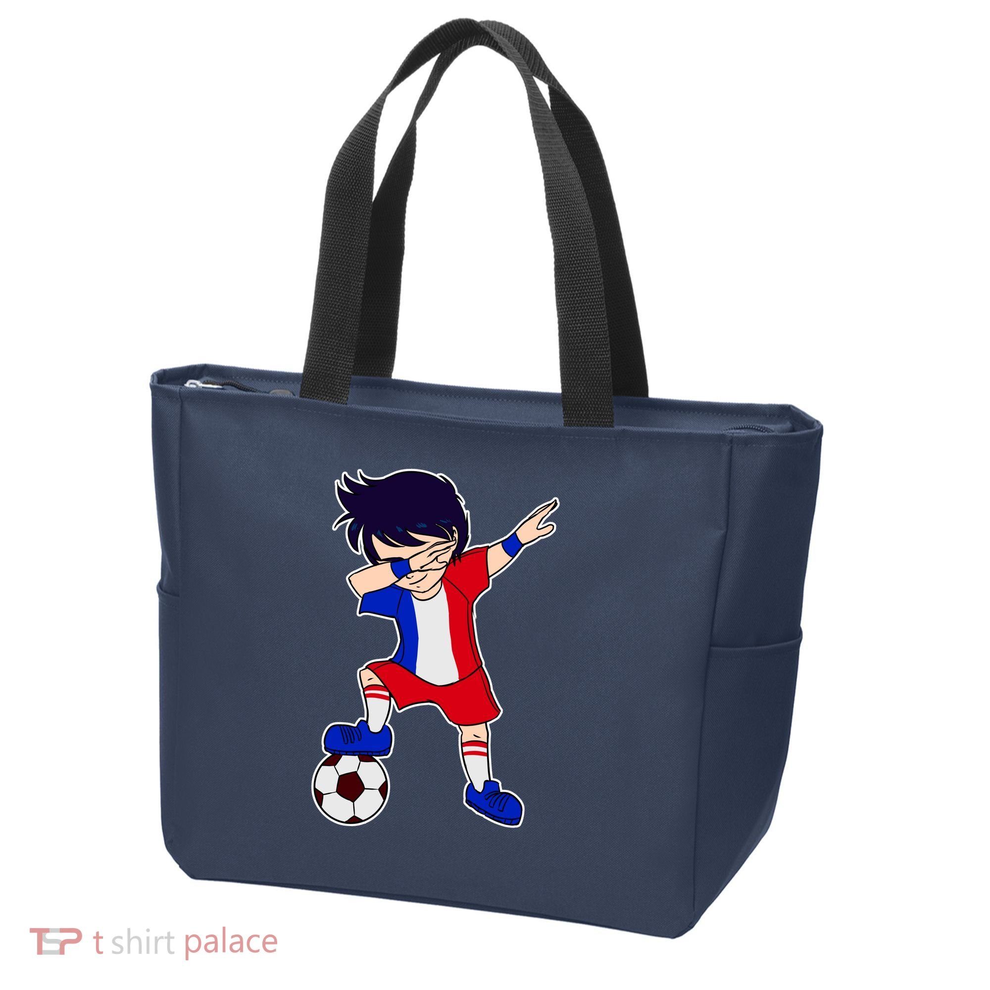 French Dabbing Soccer Boy France Tote Bag