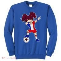 French Dabbing Soccer Girl France Sweatshirt thumb 0