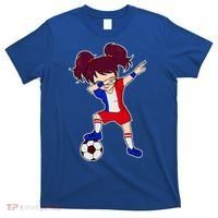 French Dabbing Soccer Girl France T-Shirt thumb 0