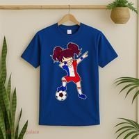 French Dabbing Soccer Girl France T-Shirt thumb 2