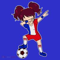 French Dabbing Soccer Girl France Women's Tank Top thumb 5