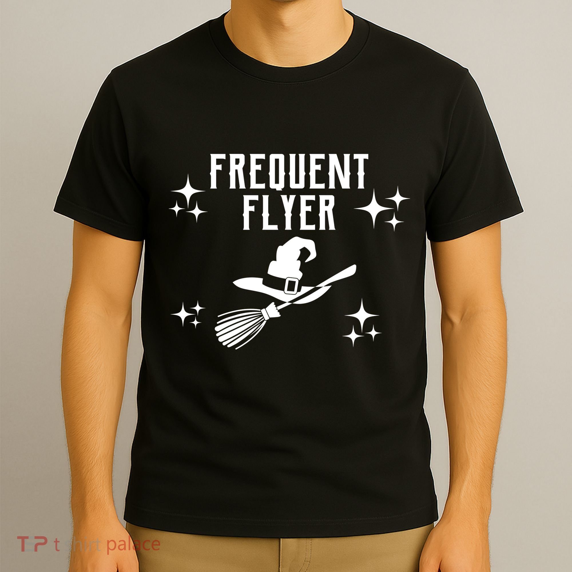Frequent Flyer Funny Witch Halloween T-Shirt