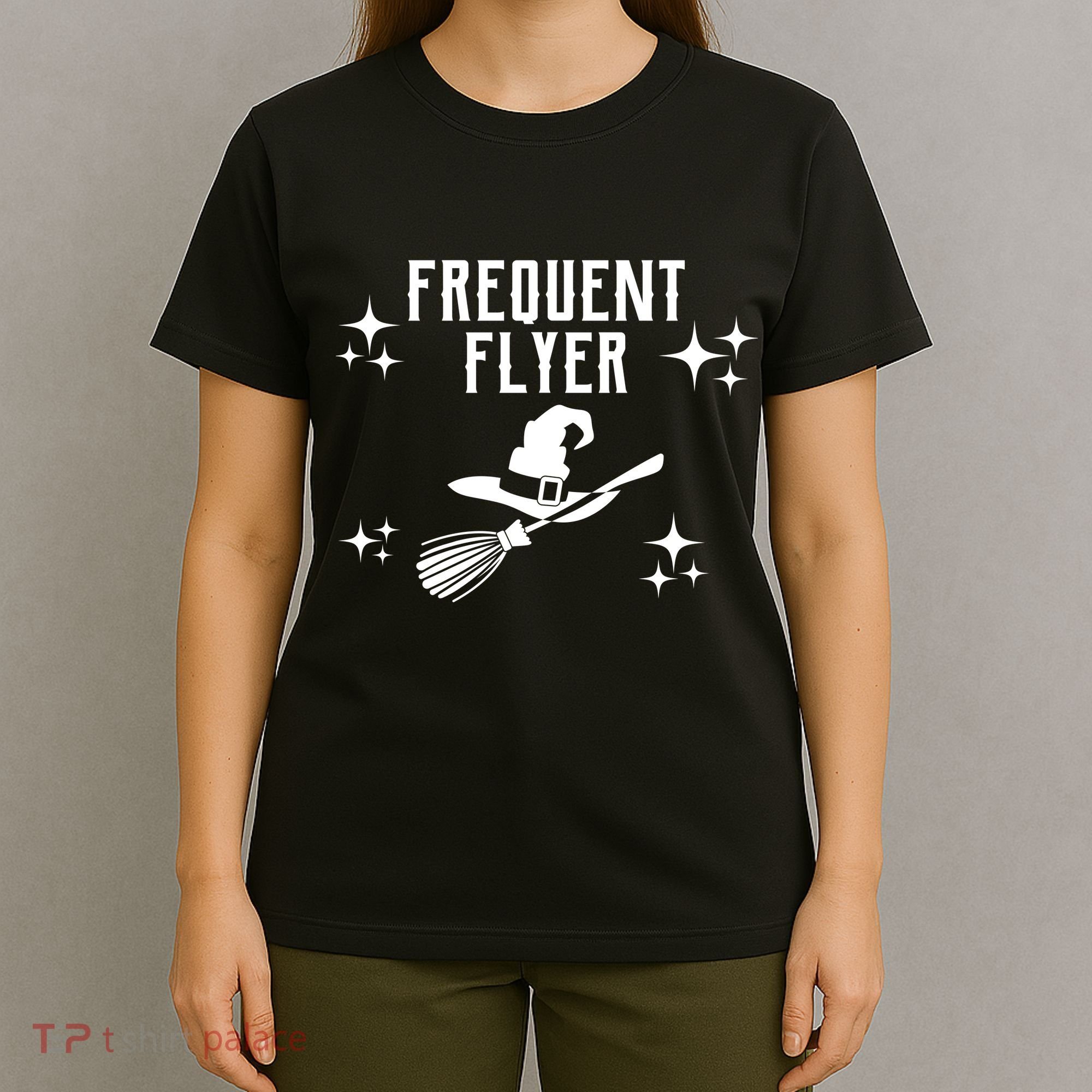 Frequent Flyer Funny Witch Halloween T-Shirt
