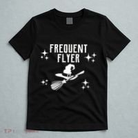 Frequent Flyer Funny Witch Halloween T-Shirt thumb 5