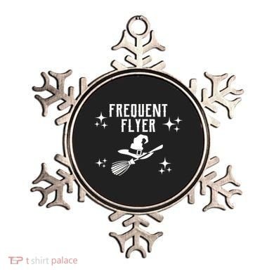 Frequent Flyer Funny Witch Halloween Ornament