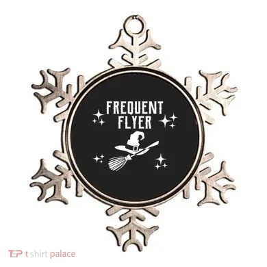 Frequent Flyer Funny Witch Halloween Ornament