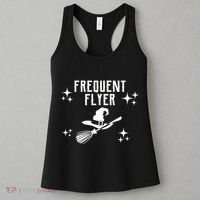Frequent Flyer Funny Witch Halloween Women's Tank Top thumb 3