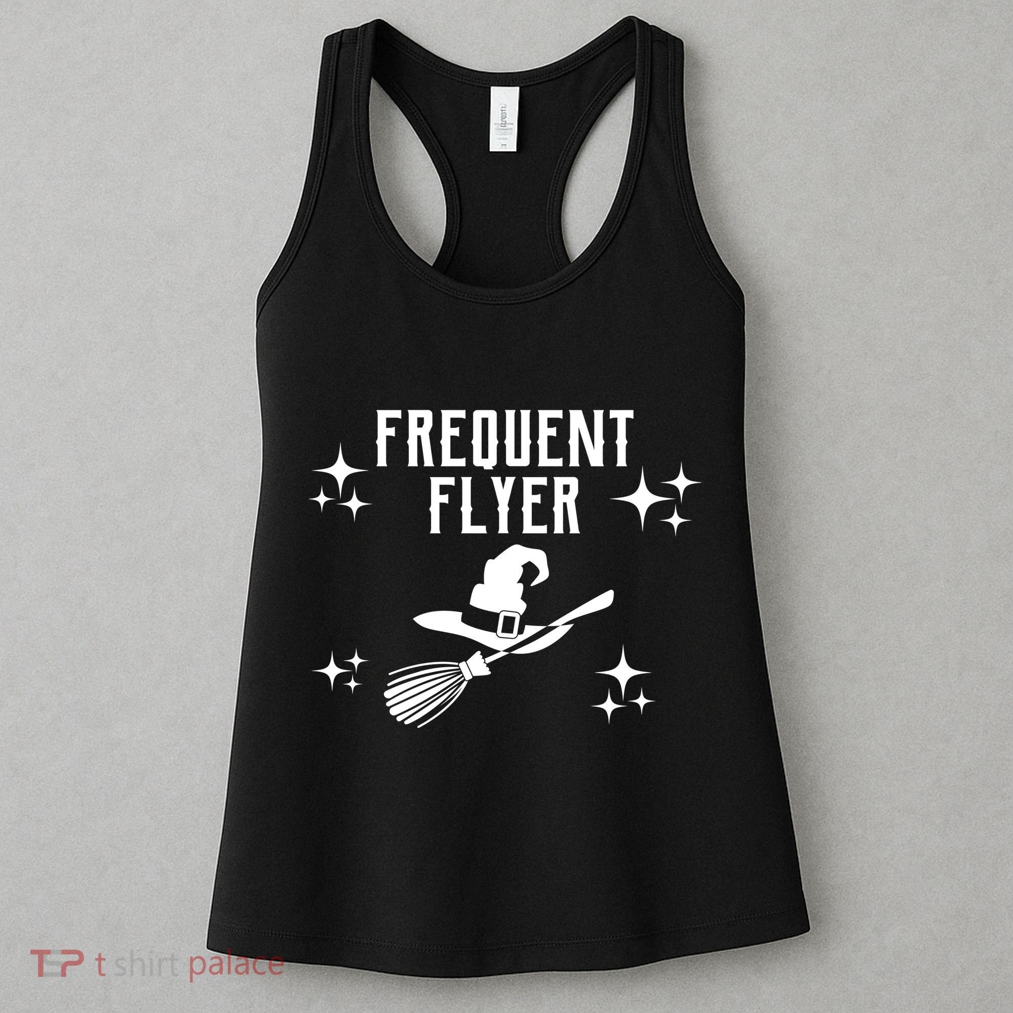 Frequent Flyer Funny Witch Halloween Women's Tank Top