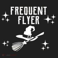 Frequent Flyer Funny Witch Halloween Hat thumb 2