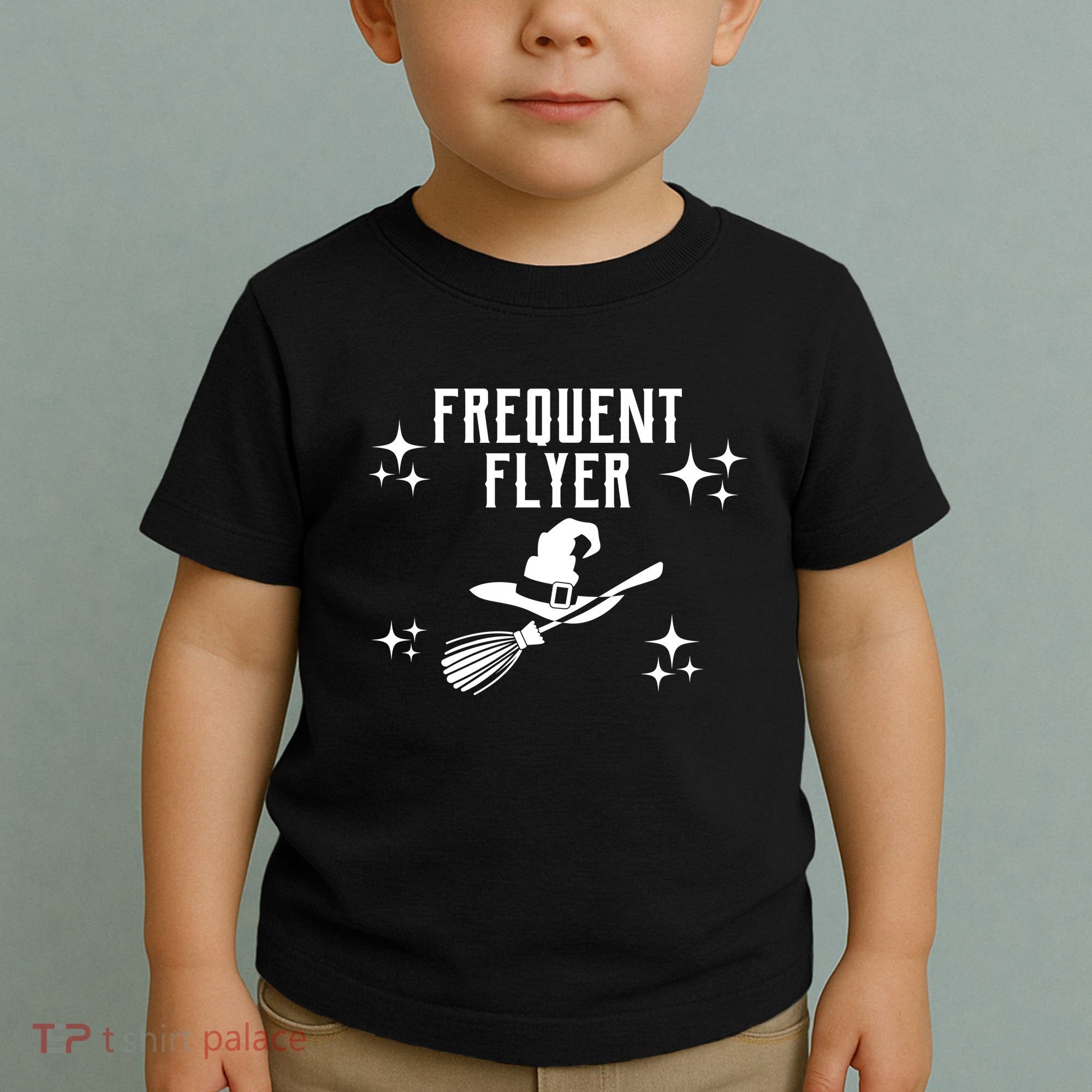 Frequent Flyer Funny Witch Halloween Toddler T-Shirt