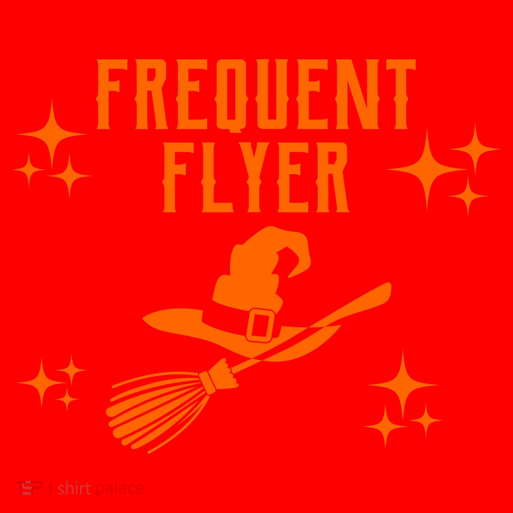 Frequent Flyer Funny Witch Halloween Santa Hat