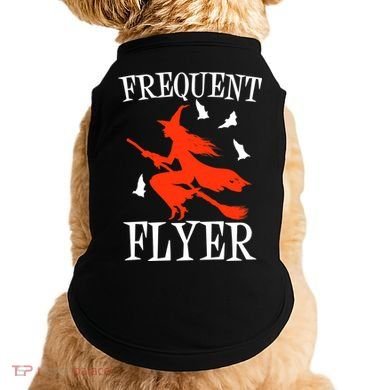 Frequent Flyer Witch Doggie Tank