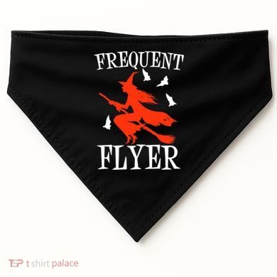 Frequent Flyer Witch USA-Made Doggie Bandana