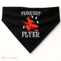 Frequent Flyer Witch USA-Made Doggie Bandana thumb 0