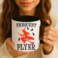 Frequent Flyer Witch Coffee Mug thumb 3