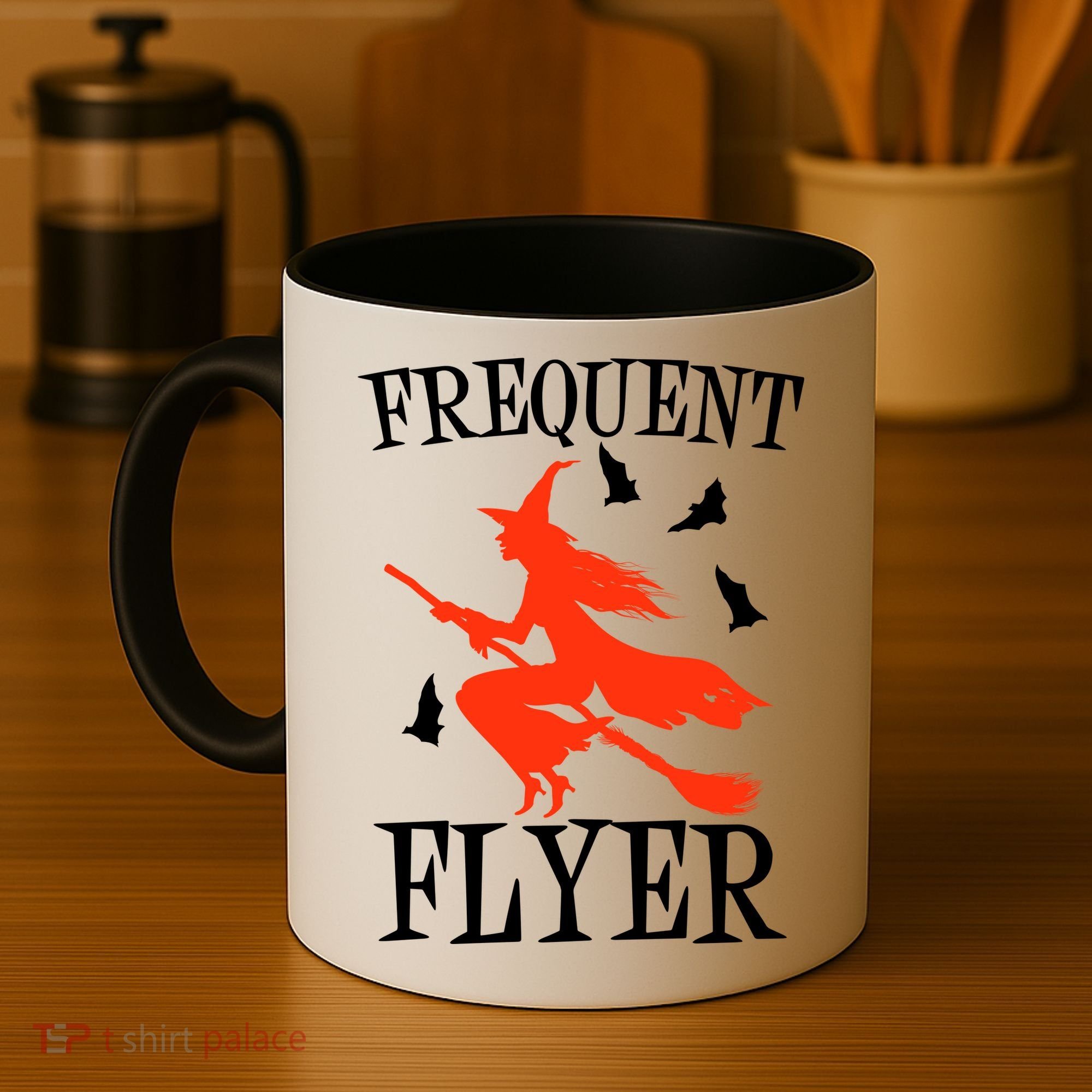 Frequent Flyer Witch Coffee Mug