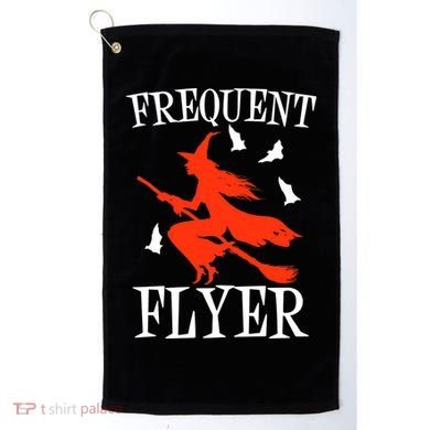 Frequent Flyer Witch Golf Towel
